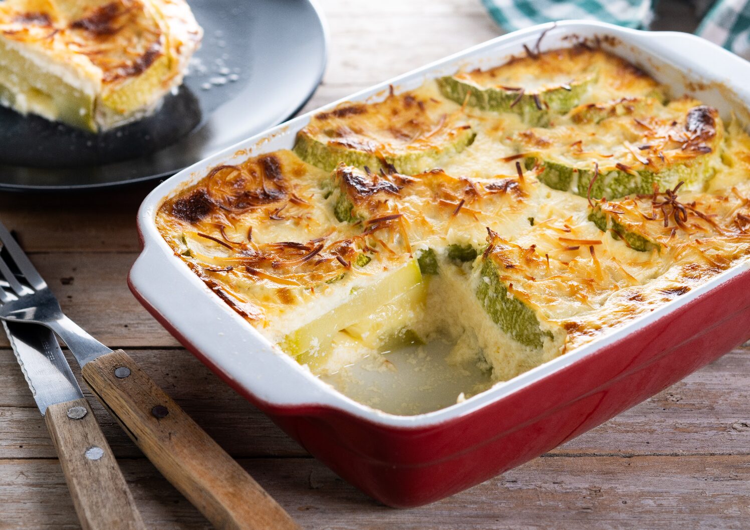 Clafoutis Salé aux Courgettes